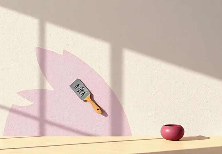 Application d'un enduit décoratif à la lisseuse sur un mur