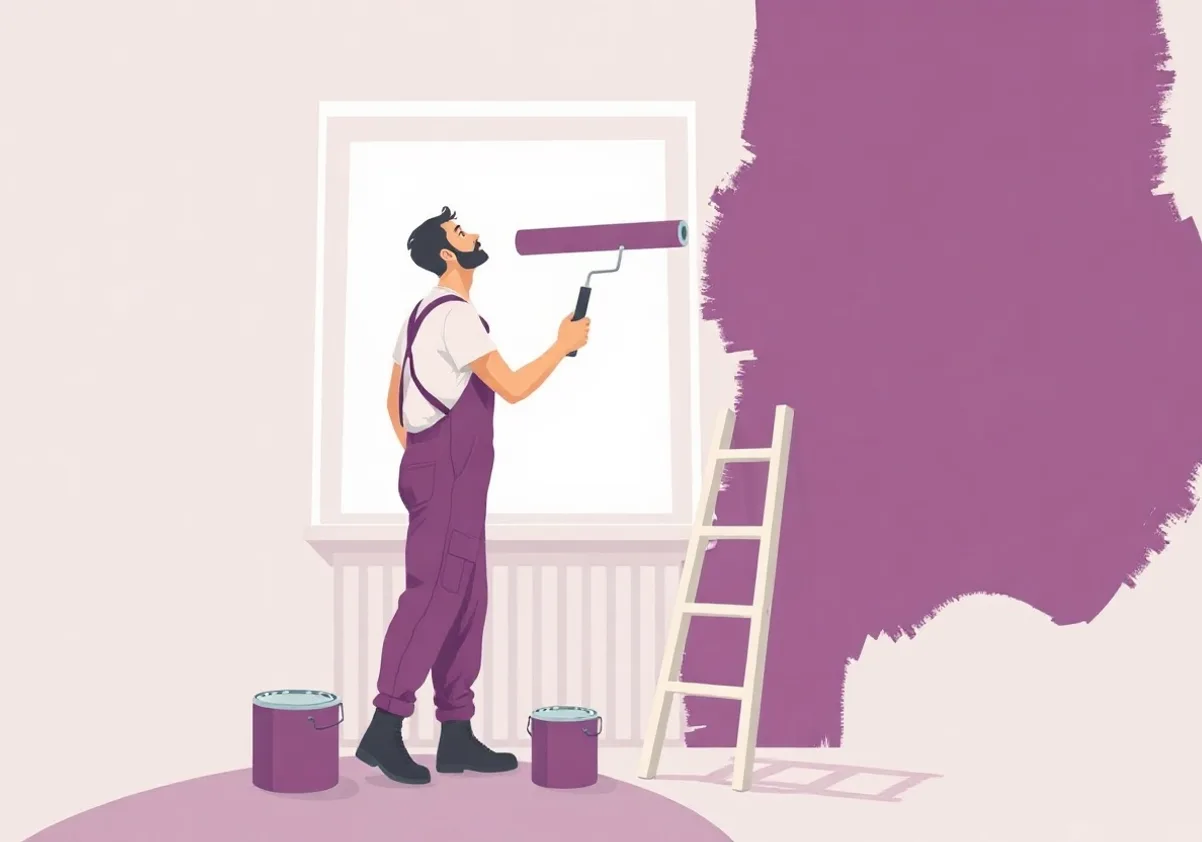 Peintre Alfortville 94140 en intervention sur un chantier
